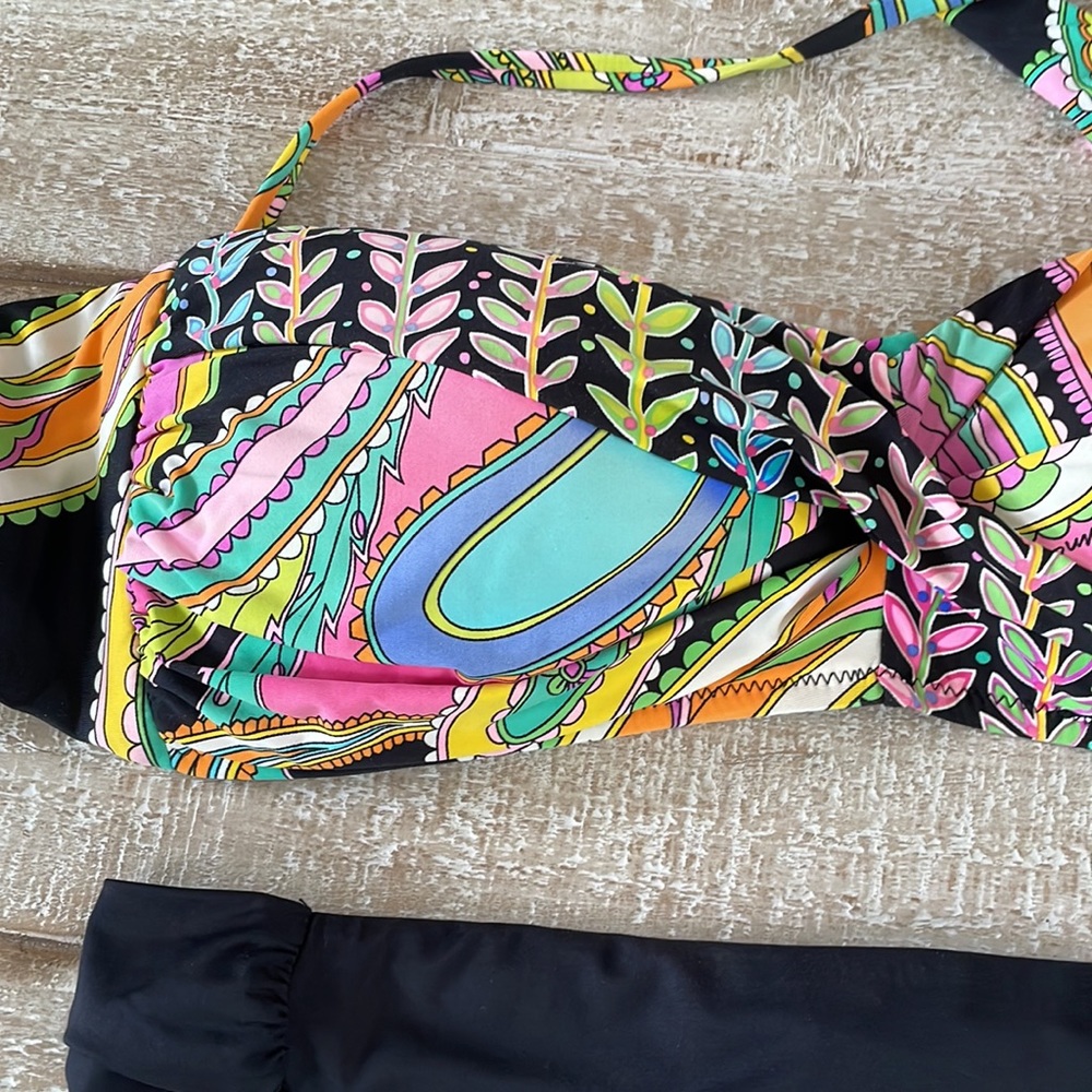 Trina Turk bikini sz 12 top and sz 10 bottoms - Picture 2 of 5